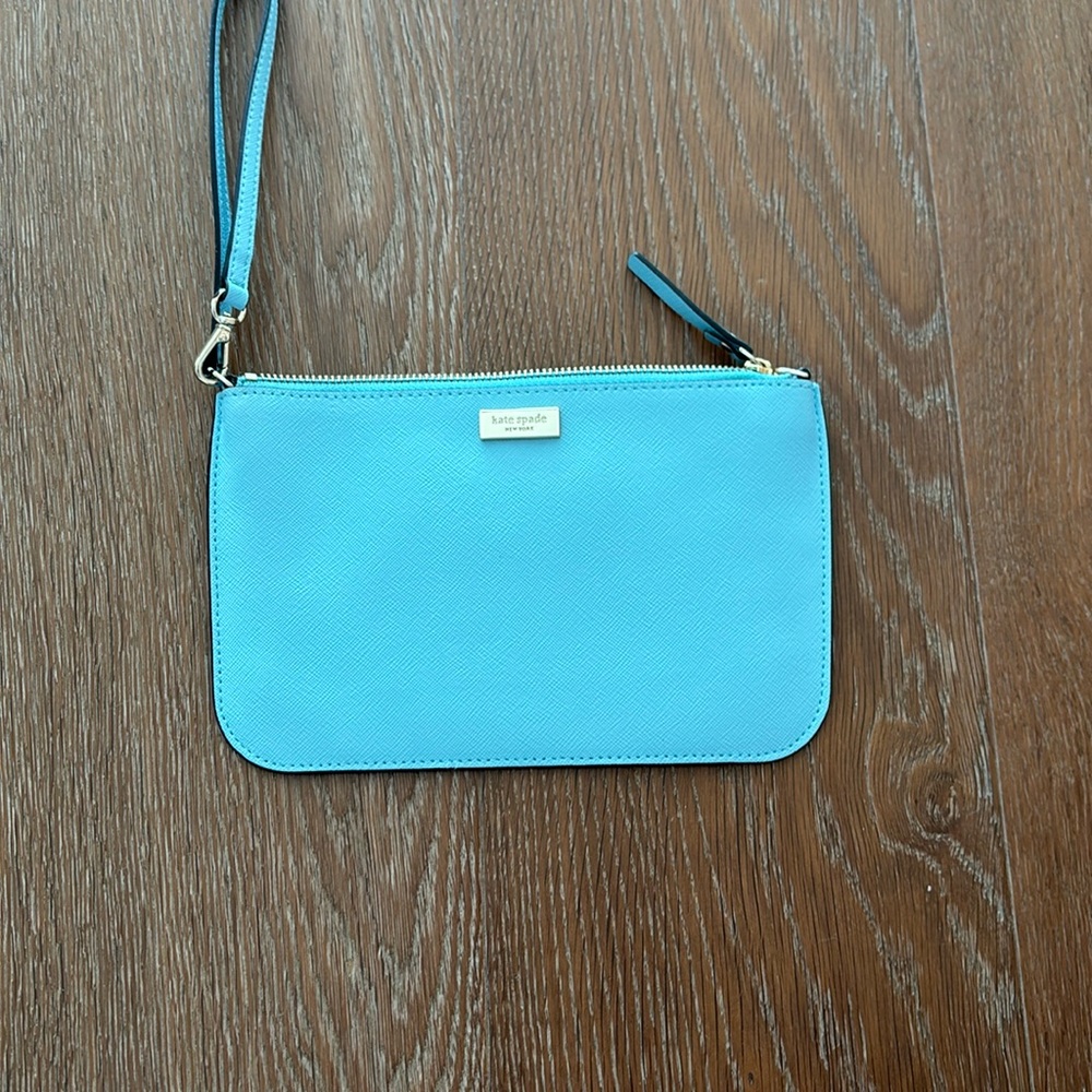 Blue Kate Spade Wristlet